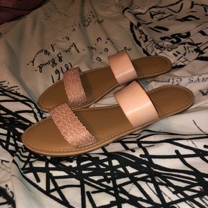 Old Navy Double Strap Blush Sandals 💕